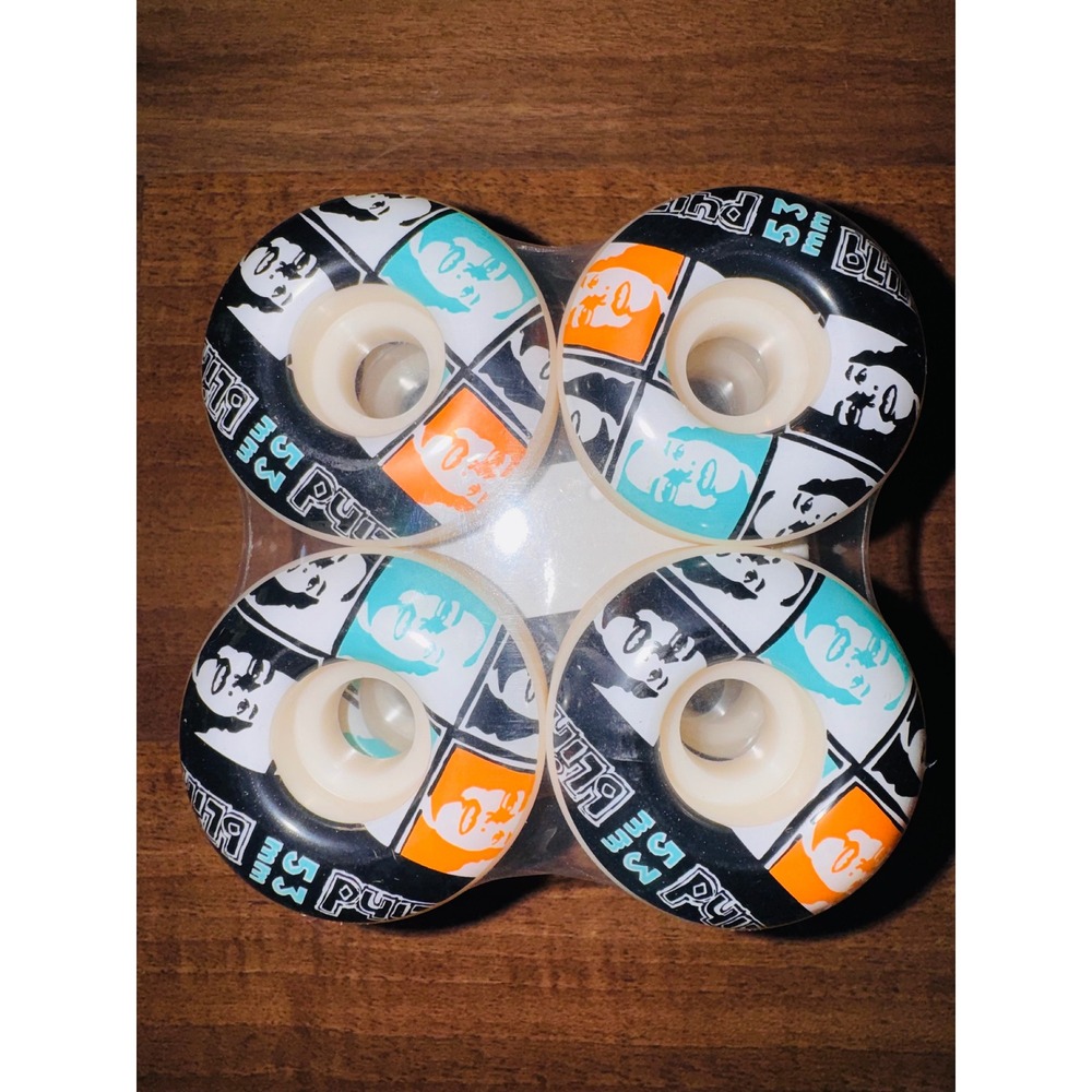 Blind Skateboards 53mm Psychedelic Multi Girl Skateboard Wheels Set of 4 NEW